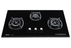 Tecno 3-Burner 88cm Glass Cooker Hob with Inferno Wok Burner Technology