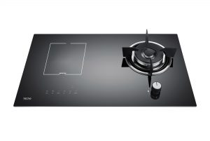 Tecno 73cm Gas-Induction Hybrid glass hob