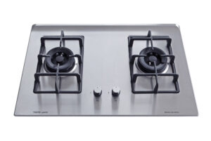 Tecno 2-Burner 75cm Stainless Steel Cooker Hob with Inferno Wok Burner