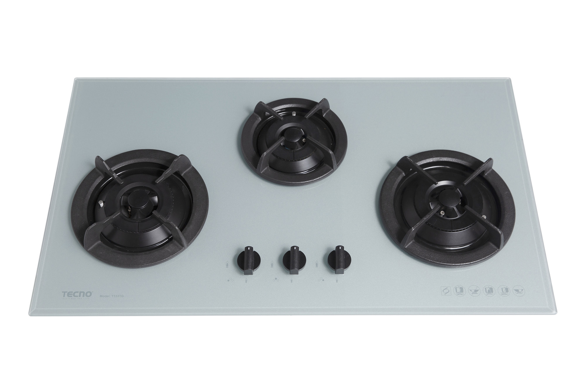 Tecno 3-Burner 86cm Tempered Glass Cooker Hob - Image 5
