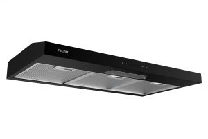 Tecno 90cm Ultra Slim Hood with LED Sensor Touch Controls (Full Matte Black)