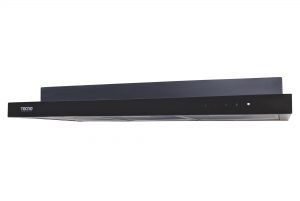 Tecno Slim Line Cooker Hood With LED Touch Controls (Full Black)
