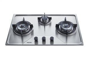 Tecno 3-Burner 76cm Stainless Steel Cooker Hob