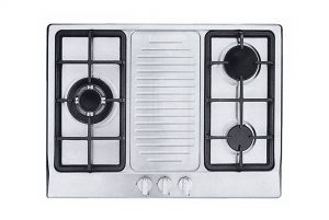 UNO 70cm 3-Burner Stainless Steel Hob