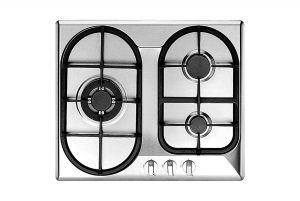UNO 60cm 3-Burner Stainless Steel Hob