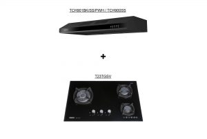 TCH901BK/SS + T23TGSV Hob Hood Package Deal
