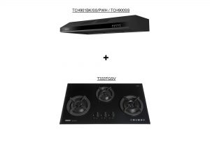 TCH901BK/SS + T333TGSV Hob Hood Package Deal