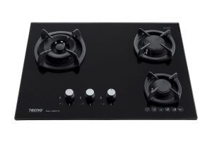 Tecno 3-Burner 65cm Glass Cooker Hob with Inferno Wok Burner Technology